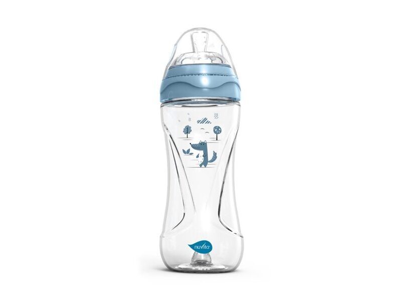 Nuvita 330ml Babyflasche Materno Blau