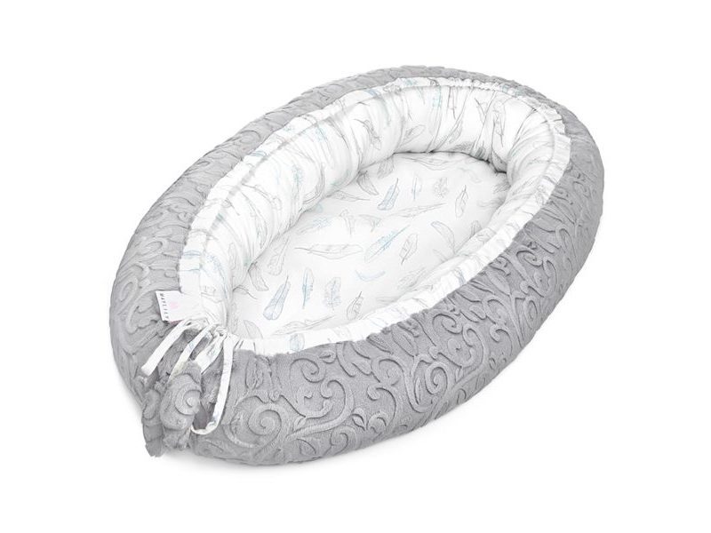 Maylily Baby Nest Heavenly feathers Grey Premium Luxe