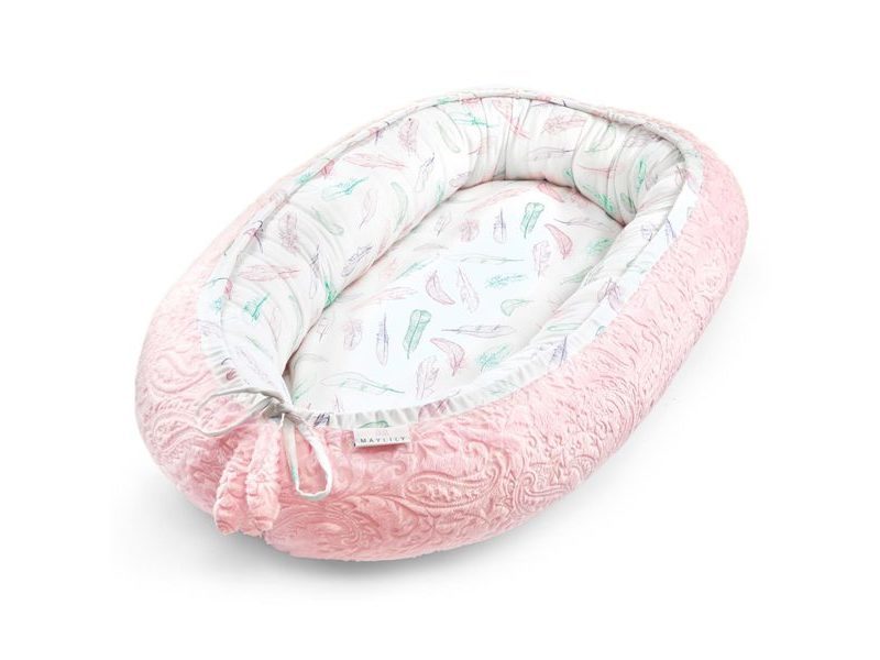 Maylily Baby Nest Paradise feathers pink Premium Luxe