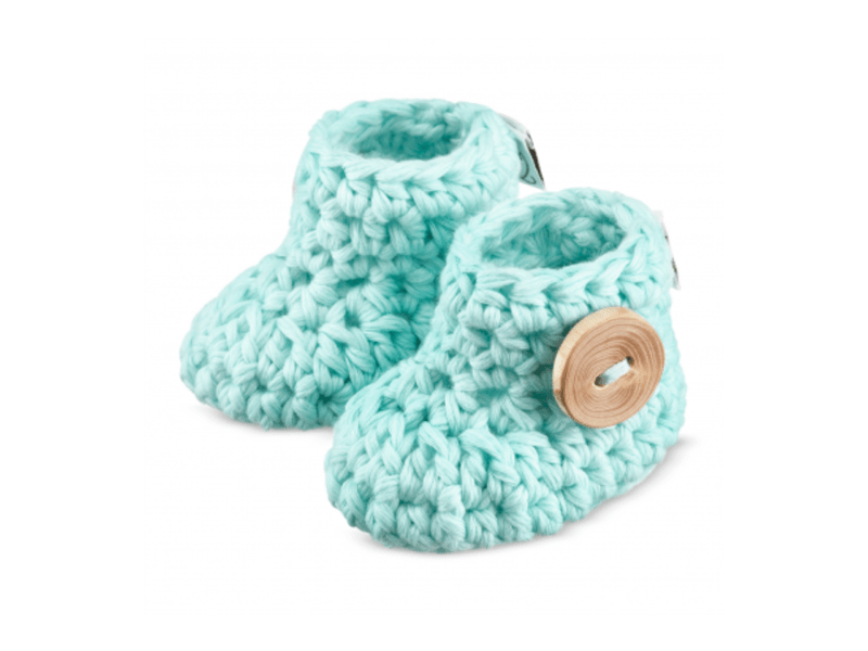 Maylily Baby Booties 0-3m mint