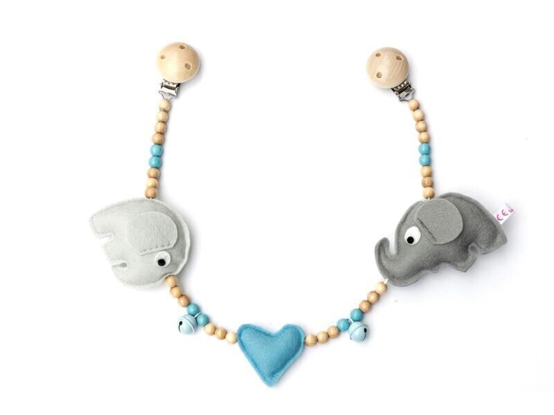 Deine Sommerliebe Elefant babyblau Kinderwagenkette