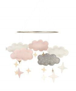Baby Bello Mobile Fantasy Clouds Pale Pink